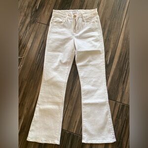 New FRAME ale Crop Mini Boot Jeans Size 25 White